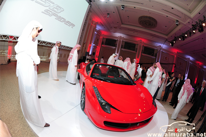 إطلاق سيارة فيراري 458 سبايدر في السعودية وصور للتدشين من "الرياض" Ferrari 458 Spider 3