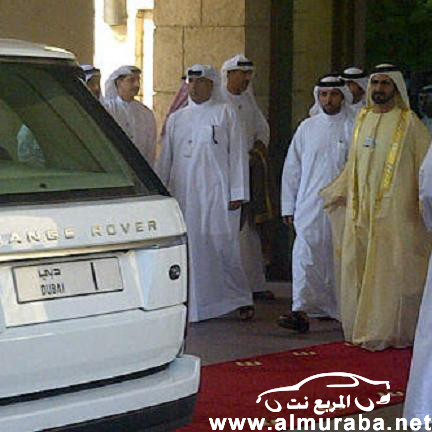 الشيخ محمد بن راشد حاكم مدينة دبي يركب سيارته "الجديدة" رنج روفر 2013 بالصور 23