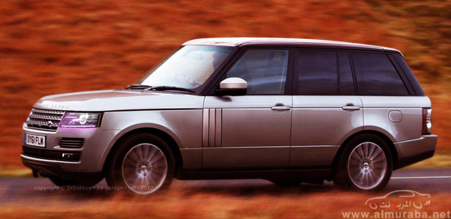 رنج روفر 2013 بالشكل الجديد في صورة التقطت للسيارة خلال تنفيذ الاعلان Range Rover 2013 4