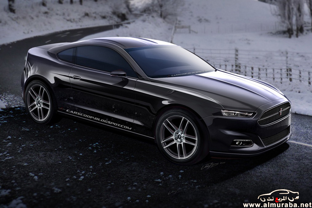 تصميم سيارة فورد موستنج 2015 الجديد "الشكل المتوقع" للسيارة بالصور Ford Mustang 2015 11