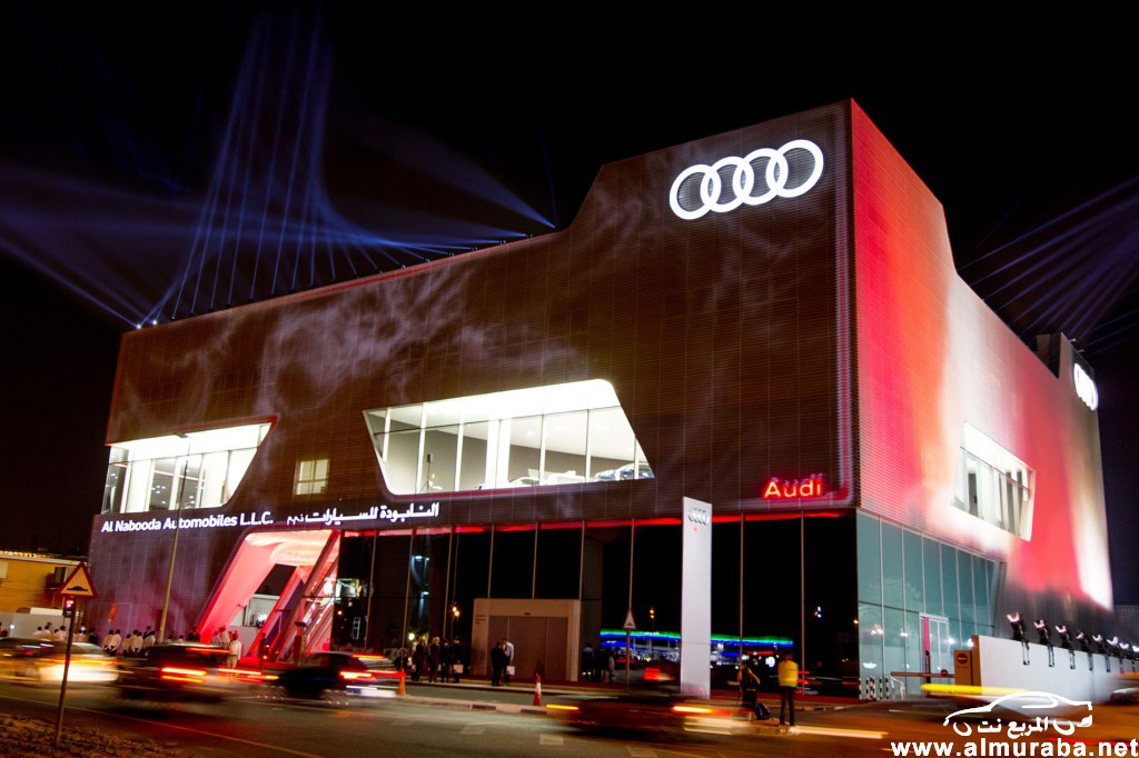 وكالة اودي في دبي "النابودة" تفتتح أكبر صالة عرض لسيارات اودي في الشرق الاوسط بالصور Audi In Dubai 8