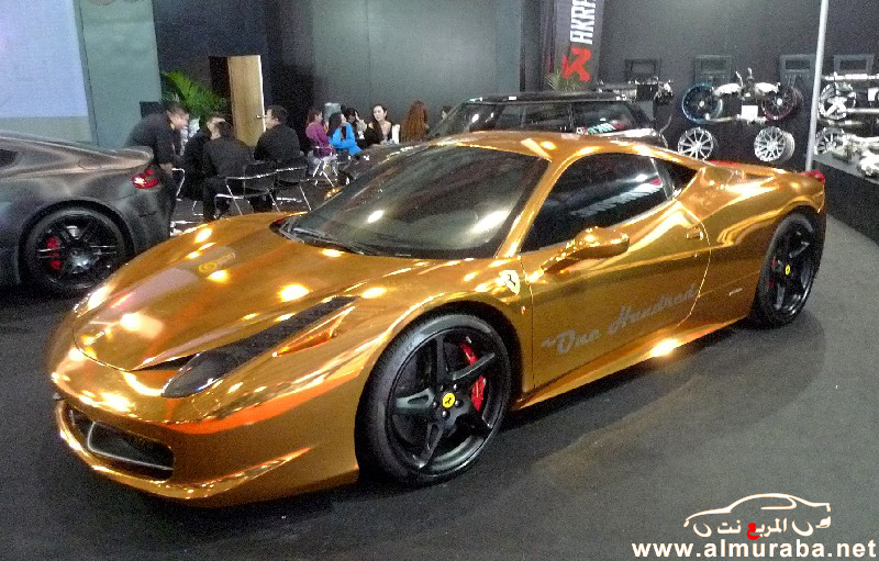 فيراري 458 الايطالية تتواجد في الصين بلونها النحاسي النادر من بكين بالصور Ferrari 458 Italia 3