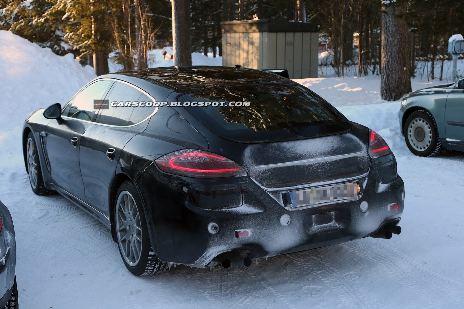 اول صور تجسسية لبورش باناميرا 2014 الجديدة مع بعض المواصفات Porsche Panamera