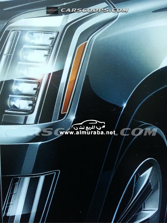 اول صور لمقدمة كاديلاك اسكاليد 2014 الجديدة كلياً Cadillac Escalade 2014