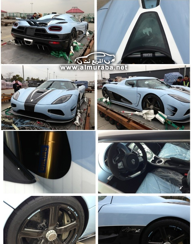 كوينيجسيج اجيرا ار باللون الازرق المائل تصل الى الصين “بالصور” Koenigsegg Agera R