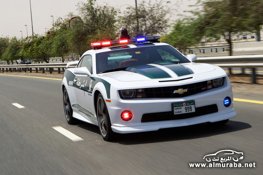 "بالصور" شرطة دبي تضيف بعض كمارو اس اس الى أسطول سياراتها Camaro SS 5