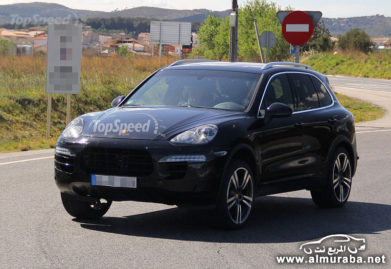 بورش كايين 2015 تظهر مرة أخرى بصور تجسسية جديدة Porsche Cayenne 2015