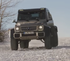 مرسيدس الألمانية تودع سياراتها ذات الدفع السداسي بفيديو جديد Mercedes-Benz G63 AMG 6x6 6