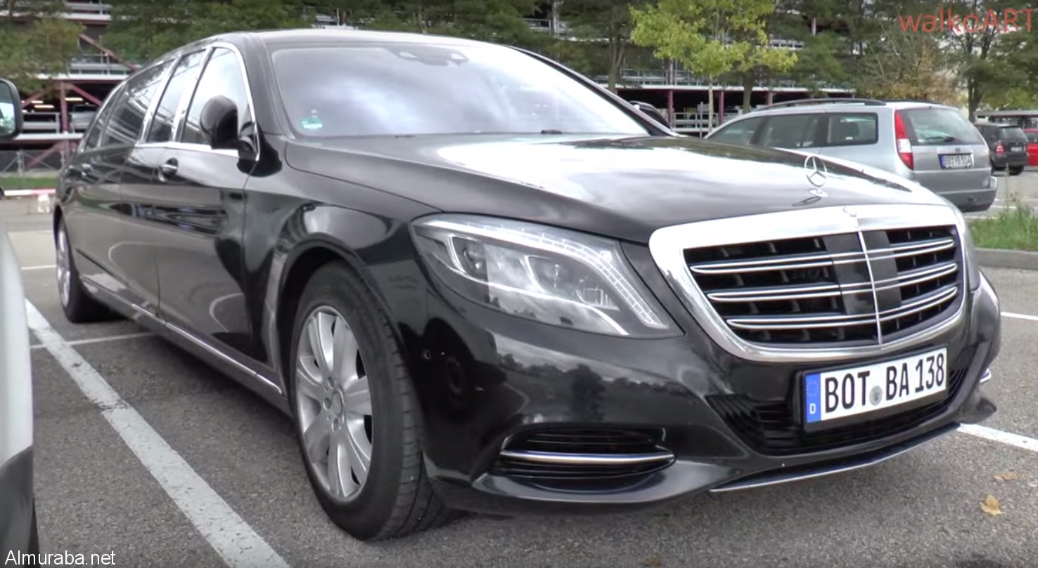 "بالصور" رصد مرسيدس مايباخ اس 600 بولمان في ألمانيا وهي تحتل موقفين للسيارات Mercedes-Maybach S600 Pullman 5