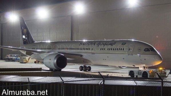 "بالصور والفيديو" شاهد أحدث طائرات الخطوط السعودية من طراز دريملاينر B787 2