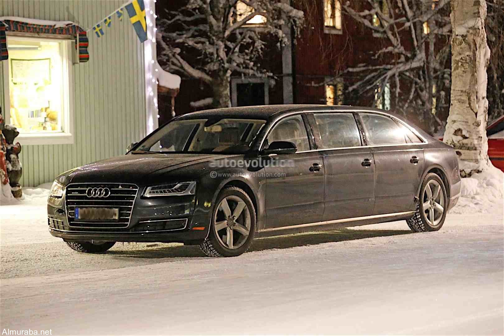 "صور تجسسية" لسيارة أودي A8 2017 ذات ست أبواب Audi 1