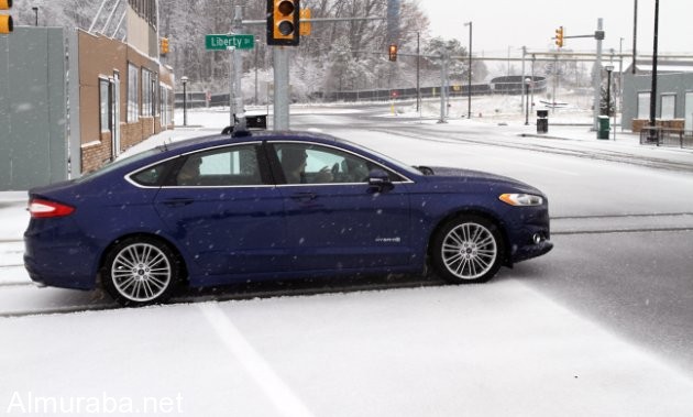 To navigate snowy roads, Ford autonomous vehicles are equipped with high-resolution 3D maps – complete with information about the road and what’s above it, including road markings, signs, geography, landmarks and topography.