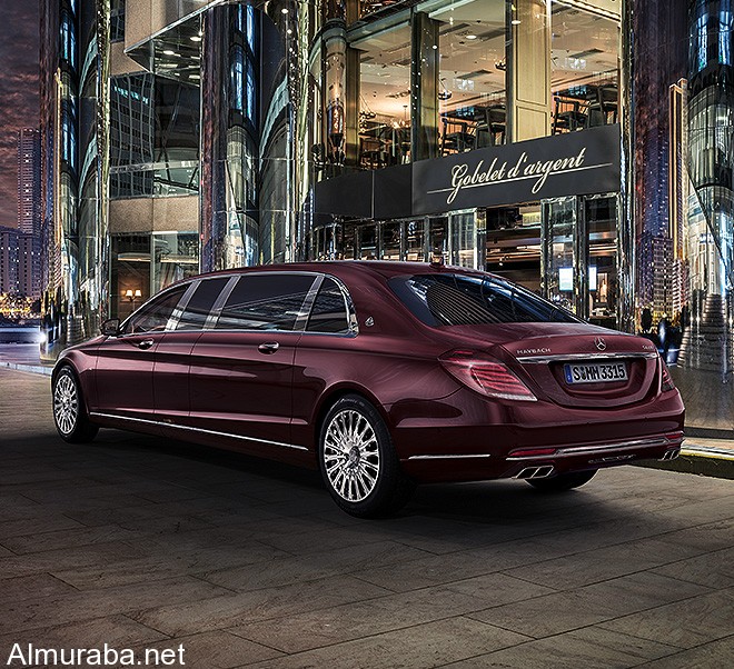 "فيديو" رصد مرسيدس مايباخ بولمان S600 الجديدة والطويلة Mercdes-Maybach 9