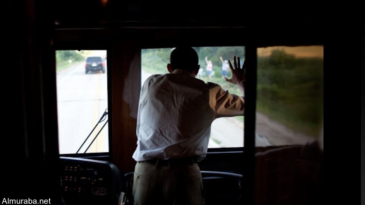 since-all-the-windows-except-the-ones-at-the-front-of-the-bus-are-heavily-tinted-president-obama-has-to-stand-next-to-the-driver-in-order-to-wave-at-crowds