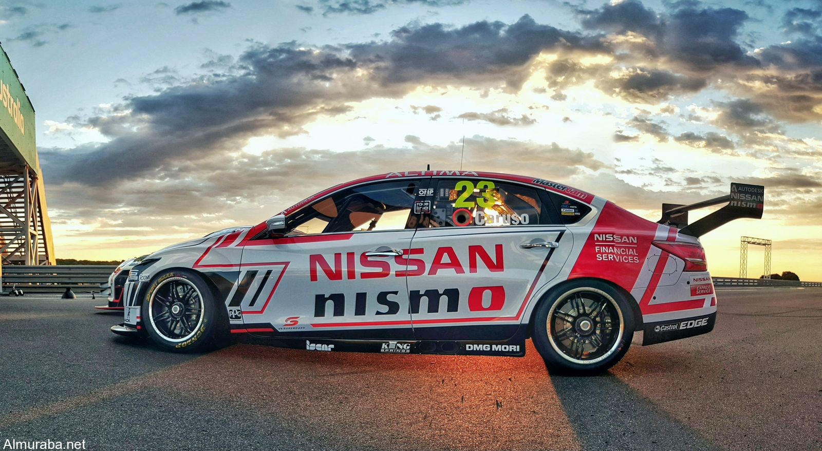 PHILLIP ISLAND, Australia (Jan. 28, 2016) – Nissan has unveiled its 2016 Australian motorsport activities at the Phillip Island Grand Prix Circuit in Victoria today. The 2016 livery for Michael Caruso’s #23 NISMO Nissan Altima V8 Supercar was revealed, carrying a variation of the global GT3 colors that the Altima carried in 2015. Also on track was the #1 Nissan GT-R NISMO GT3 that will aim to take back-to-back Bathurst 12 Hour victories for Nissan next week, with an Australian flag added to the now-familiar livery.