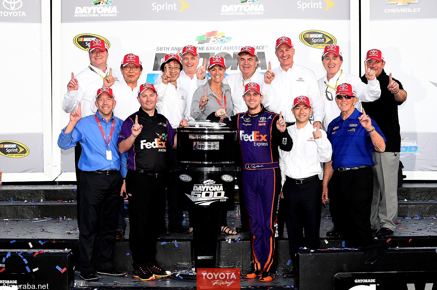 13-21 February, 2016, Daytona Beach, Florida, USADenny Hamlin, FedEx Express Toyota Camry (11), Joe Gibbs©2016, John Harrelson / LAT Photo USA