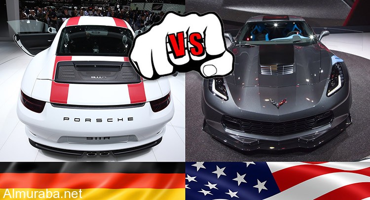 "استطلاع" بورش 911R أم "كورفيت جراند سبورت أي سيارة فيهما تفضلون؟ Porsche Vs Corvette 11