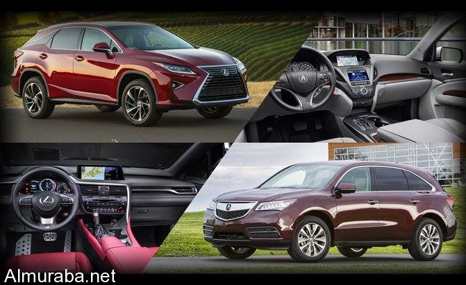 “استطلاع” أي السيارتين تفضل؟ “لكزس” RX 350 أم “أكيورا” Lexus Vs Acura 2016 MDX