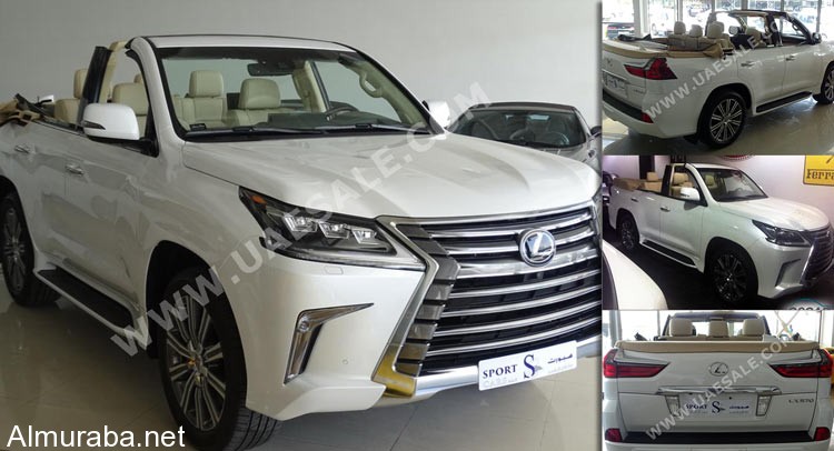 هذه هي “لكزس” LX570 ذات السقف المقطوع المعروضة للبيع بالإمارات بسعر 1.3 مليون درهم Lexus