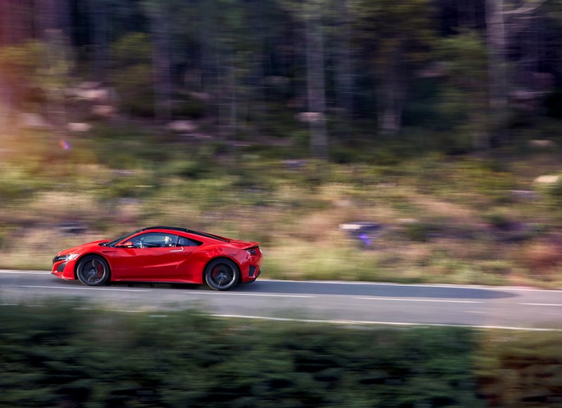 HONDA NSX CURVA RED