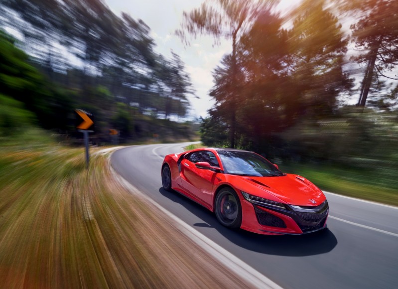 HONDA NSX CURVA RED