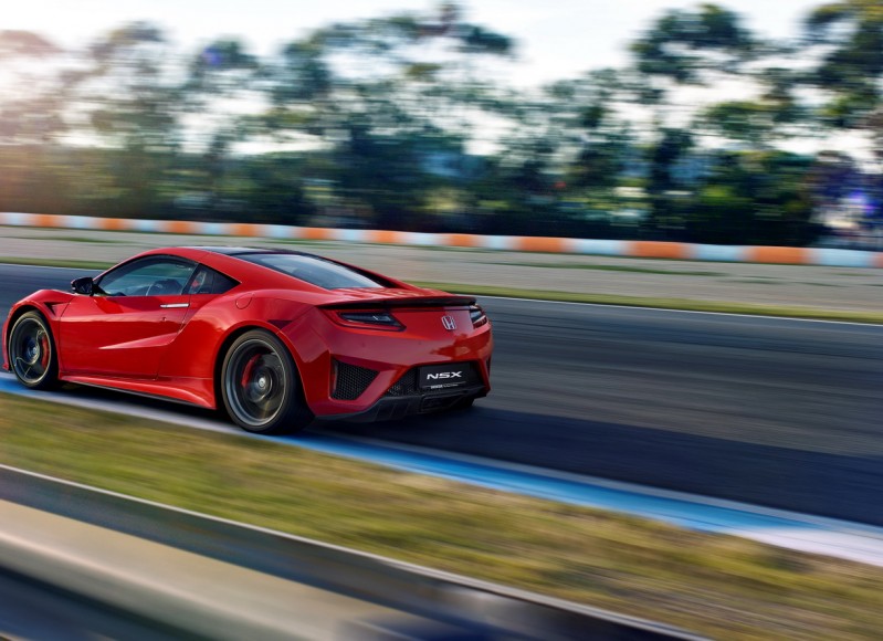 HONDA NSX CURVA RED