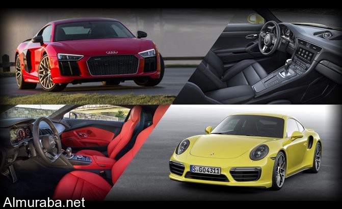 أيهما تفضلون، "أودي" R8 بلس أم "بورش" 911 تيربو S؟ Audi vs. Porsche 3