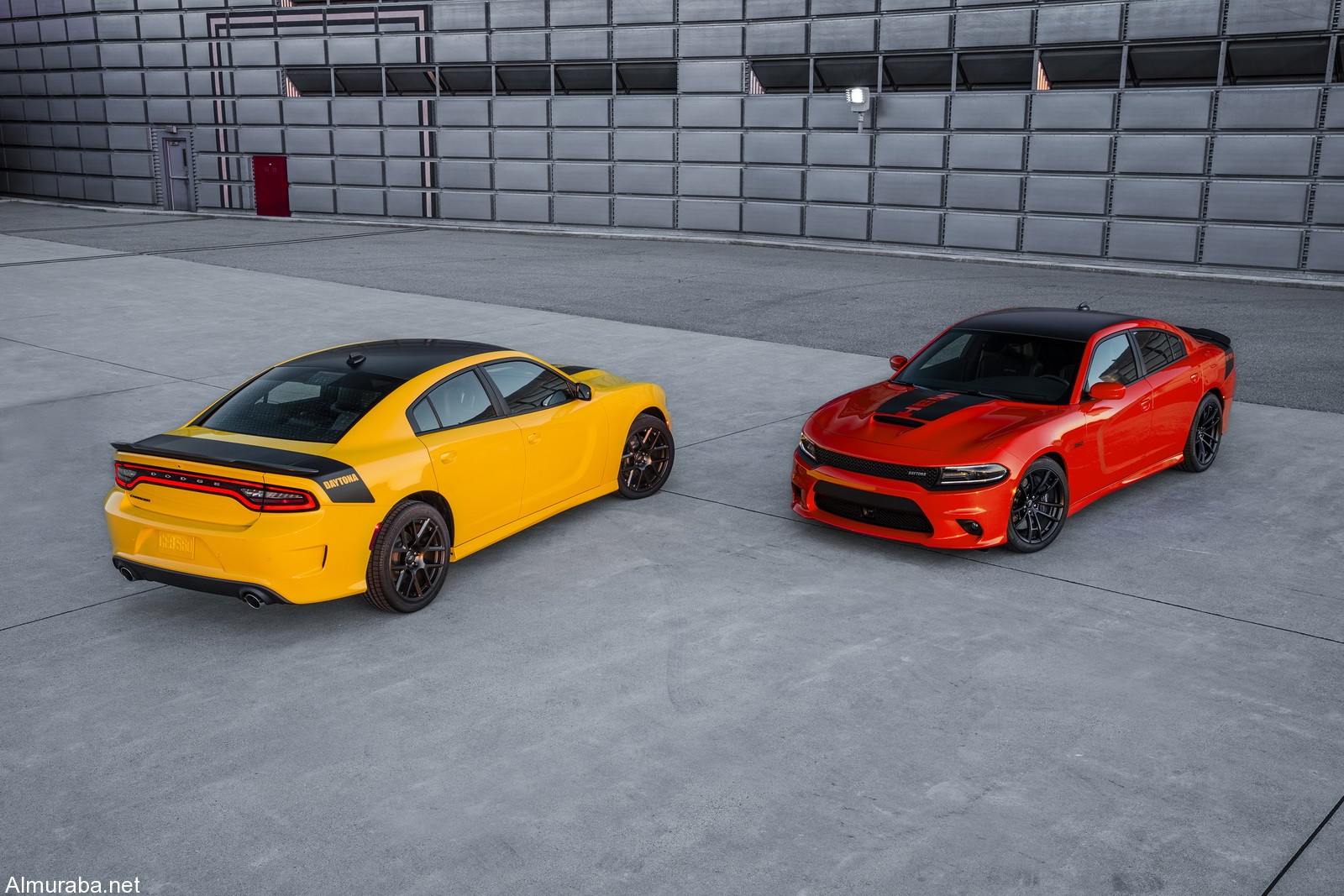 2017 Dodge Charger Daytona (left) and 2017 Dodge Charger Daytona 392 (right)