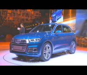 “فيديو“ شاهد لحظة الكشف عن سيارة أودي Q5 موديل 2017 خلال معرض باريس Audi Q5