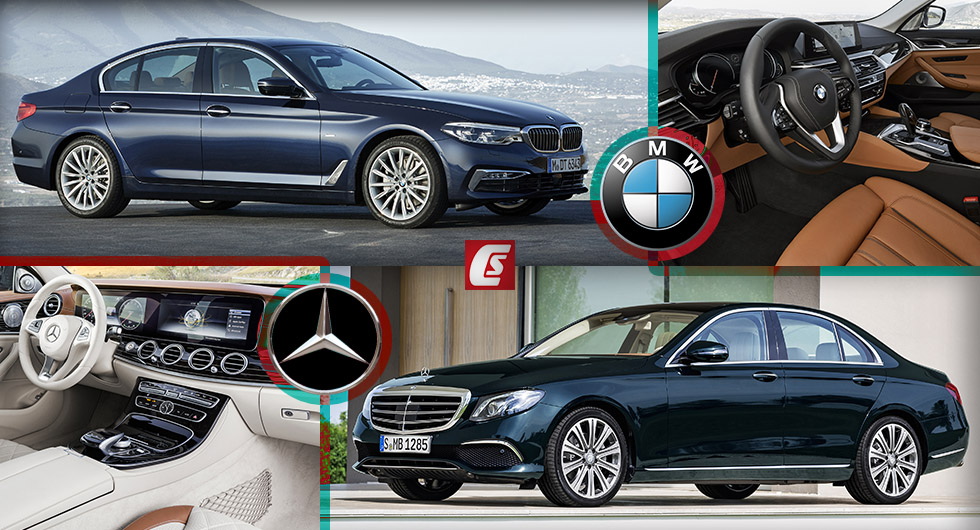 "مقارنة بالصور" بين "بي إم دبليو" الفئة الخامسة الجديدة و"مرسيدس بنز" إي كلاس BMW vs. Mercedes-Benz 6