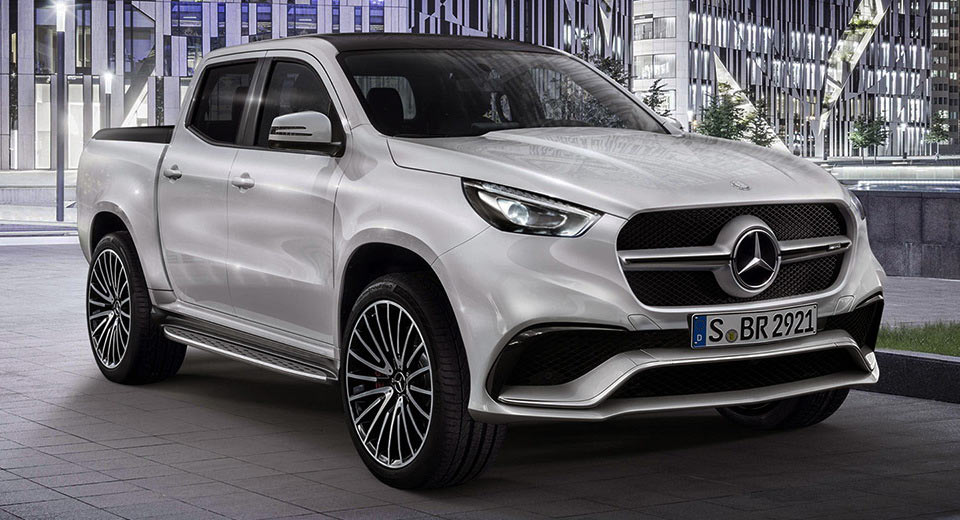 "صورة تخيلية" لكونسيبت بيك أب "مرسيدس" إكس كلاس نسخة إيه إم جي Mercedes X-Class AMG 1