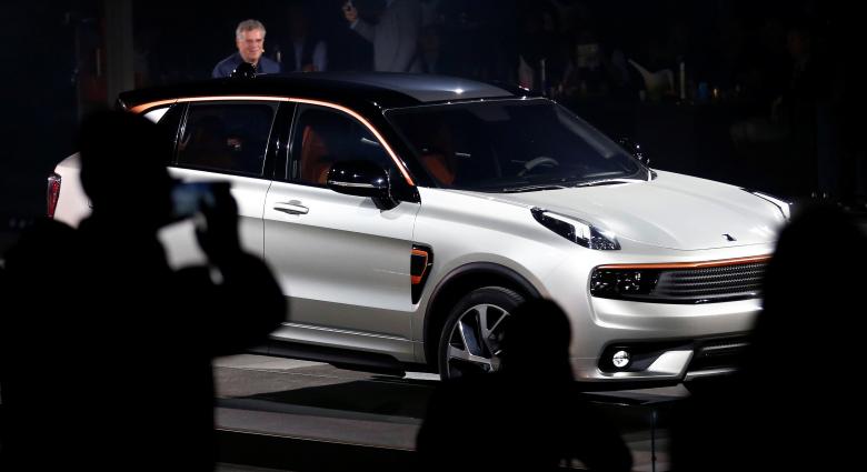 Chinese automaker Geely unveils first model of its new Lynk & Co brand in Berlin, Germany, October 20, 2016. REUTERS/Hannibal Hanschke