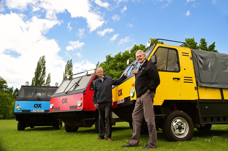 ***EMBARGOED UNTIL 1PM - NO WEB USE BEFORE THEN PLEASE*** A revolutionary ¿flat-pack¿ truck designed for remote parts of Africa was unveiled yesterday (Tues) by the man behind Britain¿s greatest sports car. See SWNS story Gordon Murray is best-known for building the legendary 245mph McLaren P1, which is the most sought-after car of the past 50 years. But while an F1 will cost ¿10 million, the Global Vehicle Trust OX is a ¿15,000 all-terrain truck built to help people in the poorest parts of the world. The OX will be flat-packed in the UK with six units fitting inside a 40ft high cube container. It will then take around 12 hours to fully assemble when is offloaded. Powered by a 2.2-litre diesel engine, it has been designed specifically to tackle a host of transport challenges as well as undertake crucial daily tasks such as collect drinking water and transporting grain, fertilizer or building materials. And just like the McLaren F1, the OX has a three-seat cab layout with the driver centrally positioned - making it ideal for a continent where some countries drive on the left and some on the right. The man responsible for the ambitious project is Sir Torquil Norman who, six years ago, decided to pursue his dream to help people in the developing world by providing cost-effective mobility.