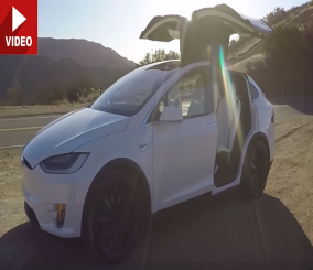 “فيديو“ شاهد السيارة الكهربائية تسلا موديل إكس Tesla Model X P90D 9