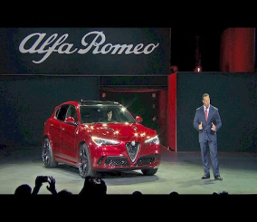 “فيديو“ شاهد سيارة الفا روميو 2018 تكشف عن نفسها في معرض لوس انجلس Alfa Romeo 3