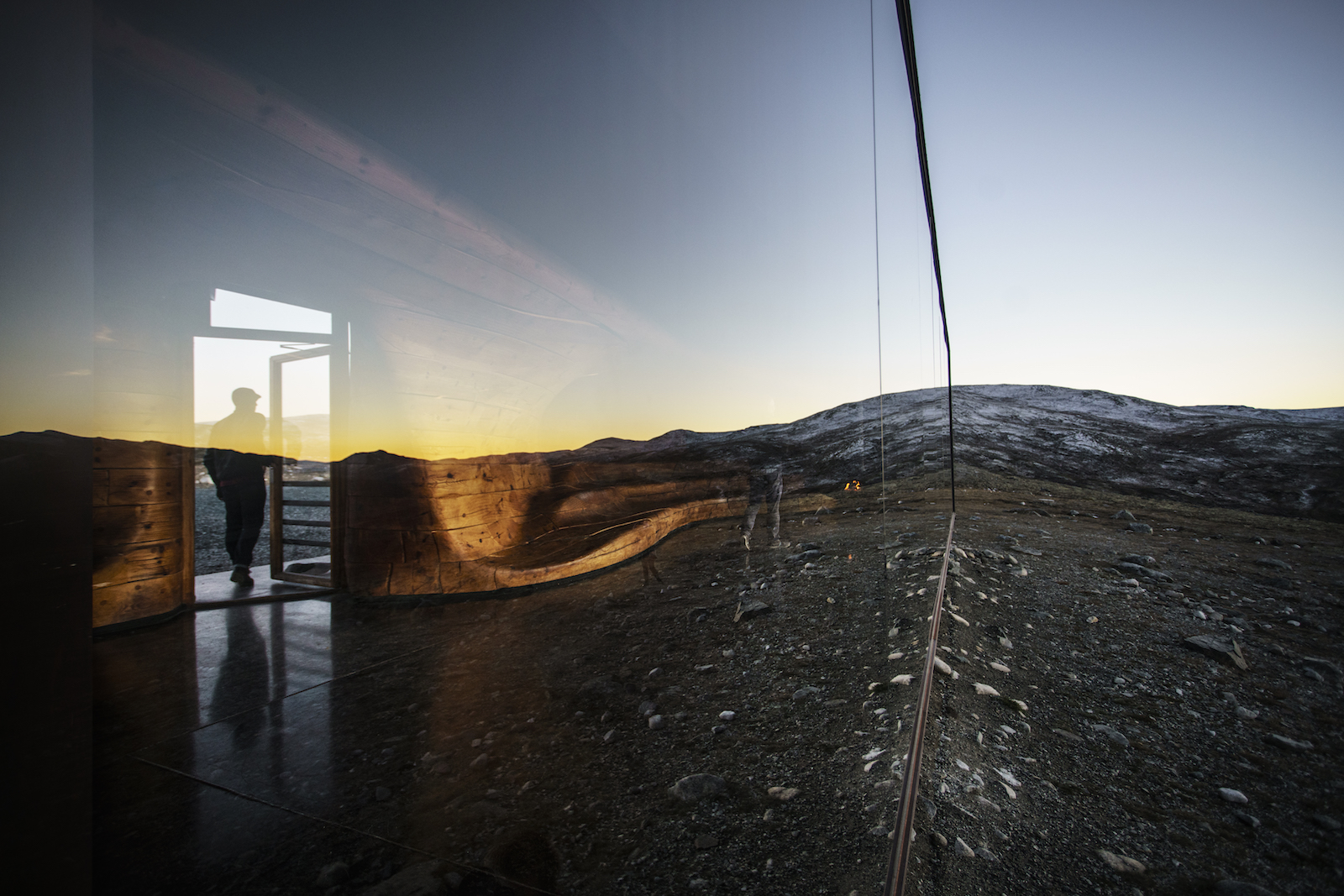 NORWAY. 2016.  The Wild Reindeer Centre Pavillion in the Dovre mountains, designed by Snøhetta.