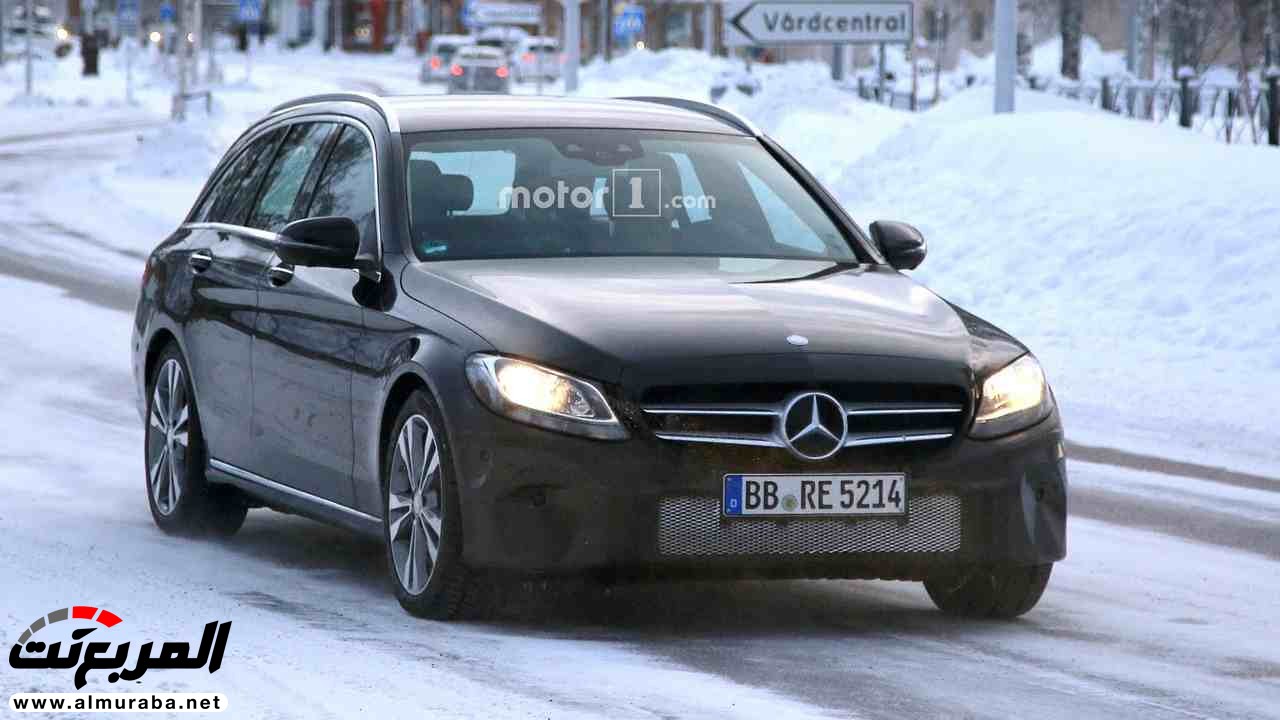 "صور تجسسية" أثناء اختبار فيس ليفت "مرسيدس بنز" C-Class إيستيت 2018 Mercedes-Benz 4