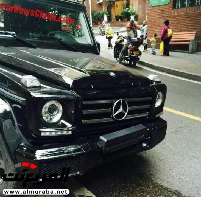 سيارتان جديدتان من "مرسيدس بنز" جي كلاس تصطدمان ببعضيهما بالصين Mercedes-Benz G-Class 1