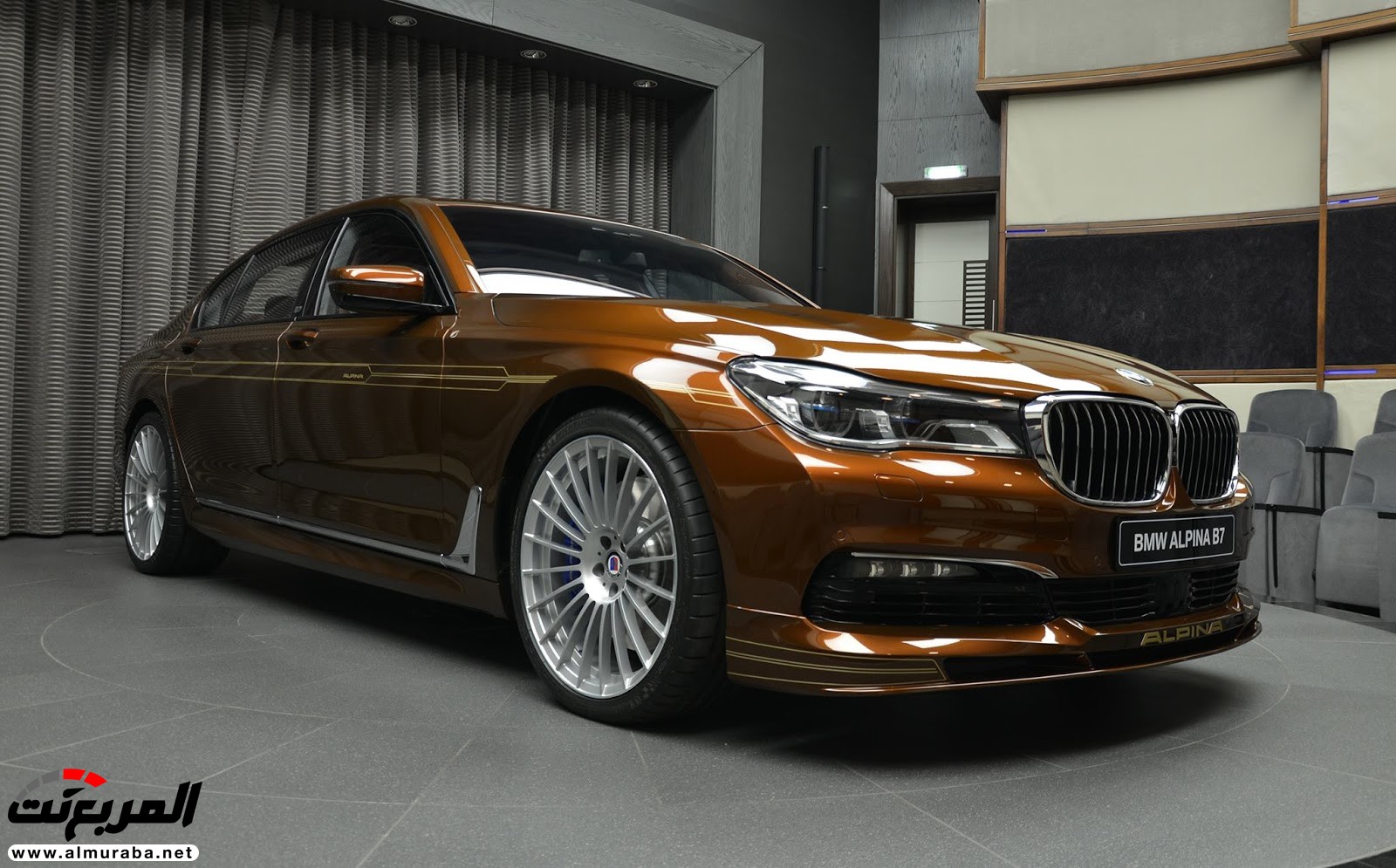 "بالصور" شاهد بي ام دبليو "ألبينا" B7 بالطلاء الكستنائي البني واللمسات ذهبية Alpina B7 1