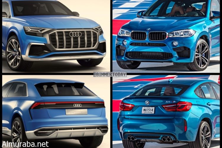 "بالصور" مقارنة بين كونسبت "أودي" Q8 و "بي إم دبليو" Audi Vs. BMW X6 M 3