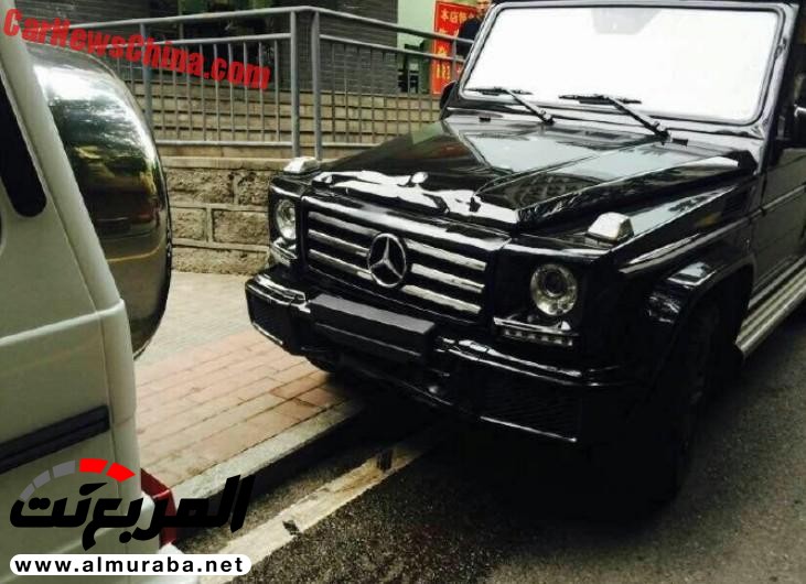 سيارتان جديدتان من "مرسيدس بنز" جي كلاس تصطدمان ببعضيهما بالصين Mercedes-Benz G-Class 2