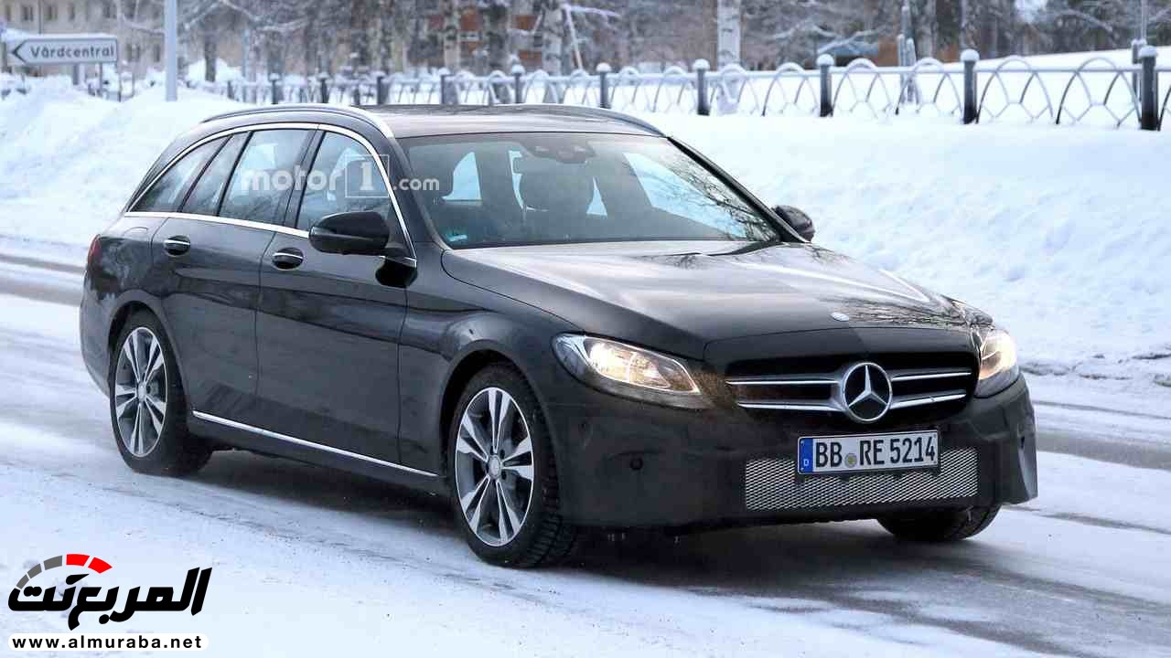 "صور تجسسية" أثناء اختبار فيس ليفت "مرسيدس بنز" C-Class إيستيت 2018 Mercedes-Benz 3