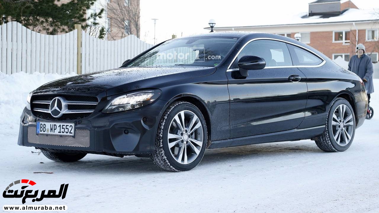 "صور تجسسية" أثناء اختبار فيس ليفت "مرسيدس بنز" سي كلاس كوبيه 2019 Mercedes-Benz C-Class Coupe 7