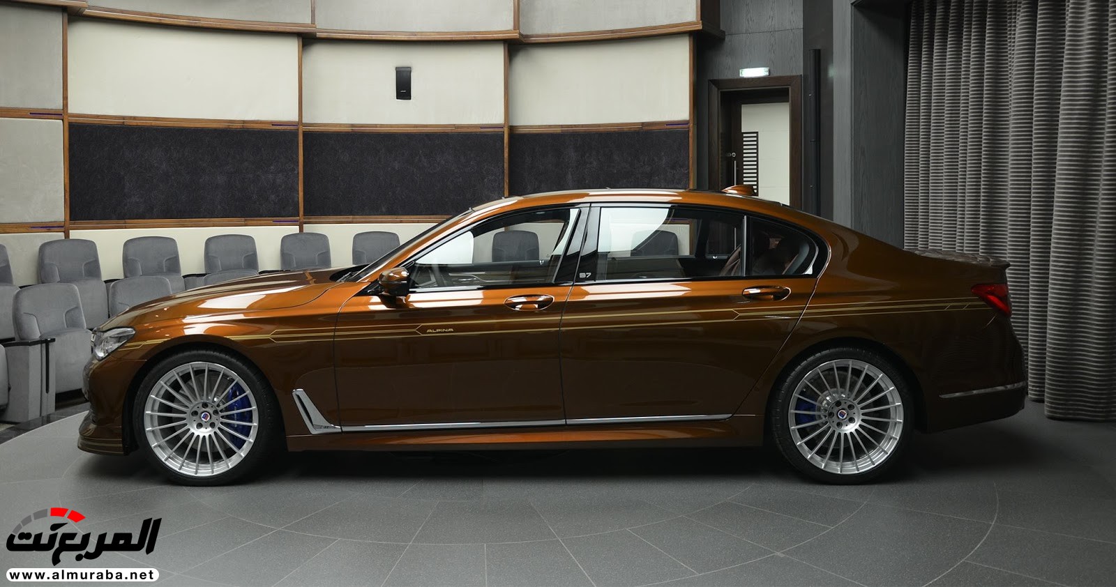 "بالصور" شاهد بي ام دبليو "ألبينا" B7 بالطلاء الكستنائي البني واللمسات ذهبية Alpina B7 6