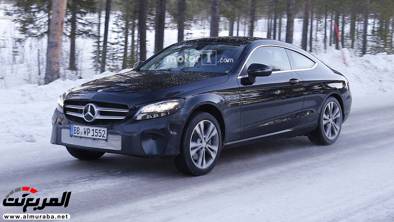 "صور تجسسية" أثناء اختبار فيس ليفت "مرسيدس بنز" سي كلاس كوبيه 2019 Mercedes-Benz C-Class Coupe 8