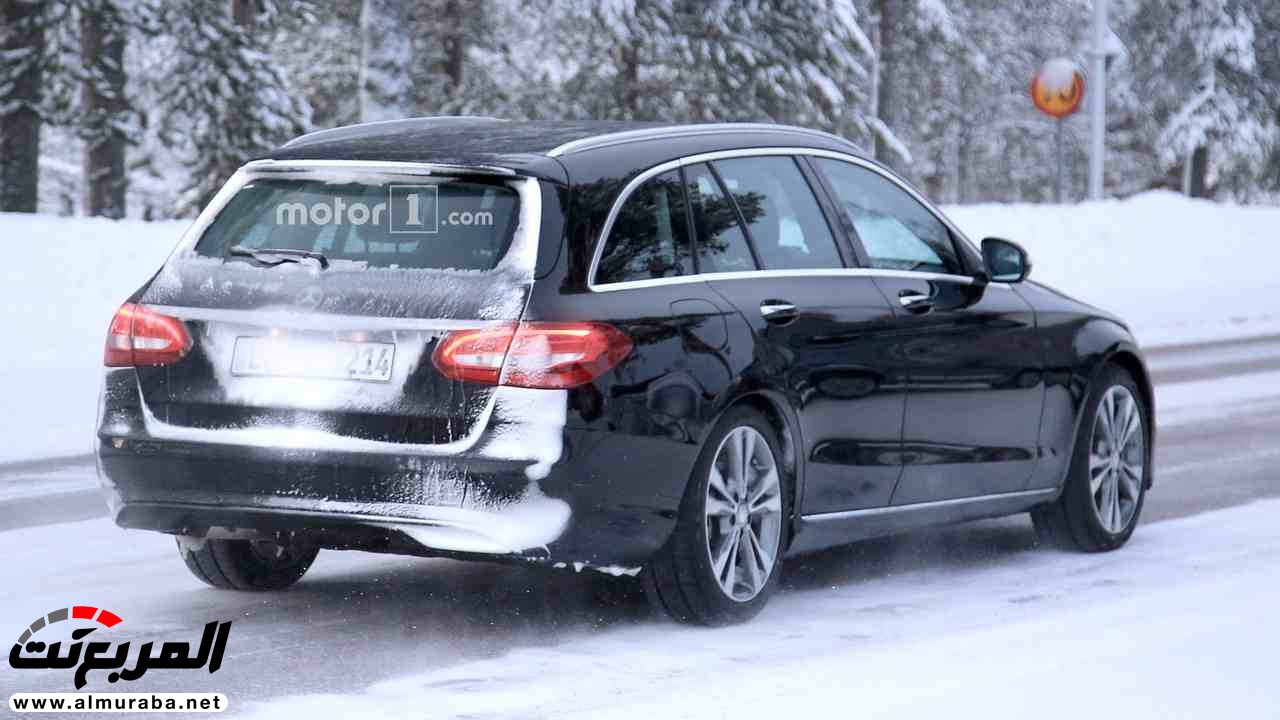 "صور تجسسية" أثناء اختبار فيس ليفت "مرسيدس بنز" C-Class إيستيت 2018 Mercedes-Benz 7