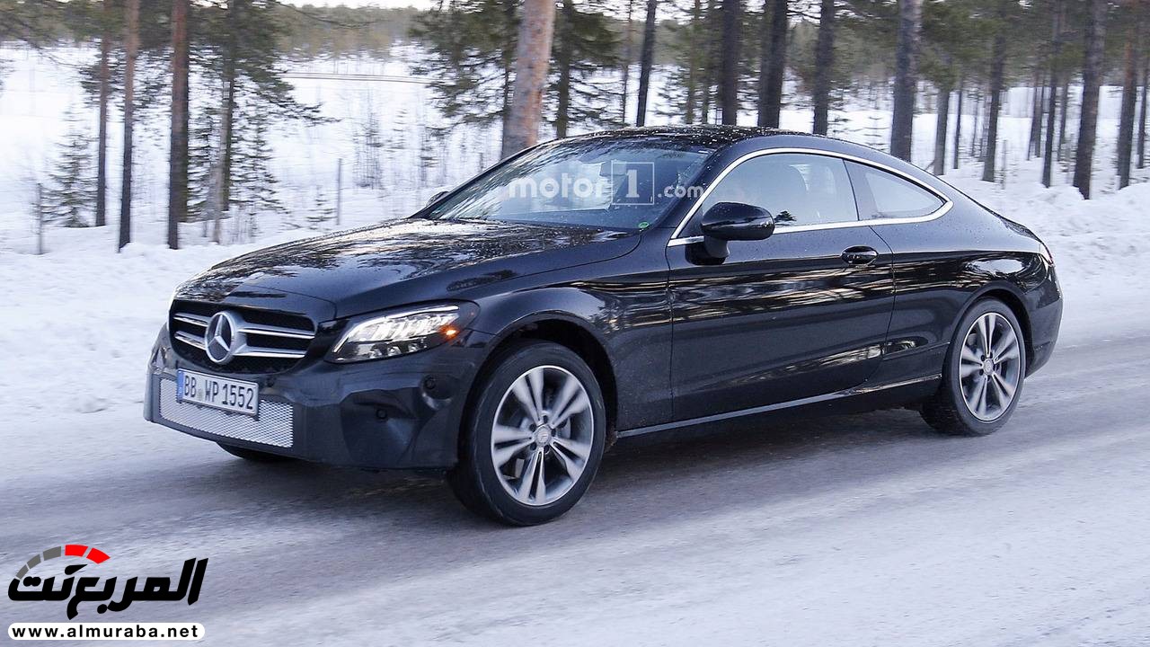 "صور تجسسية" أثناء اختبار فيس ليفت "مرسيدس بنز" سي كلاس كوبيه 2019 Mercedes-Benz C-Class Coupe 10