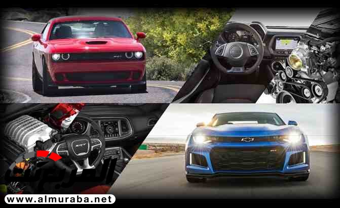 “تصويت” أيهما تفضل ؟ “شيفروليه” كمارو ZL1 أم “دودج” تشالنجر هيلكات Chevrolet Vs. Dodge 2017