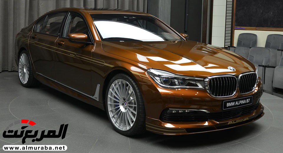 "بالصور" شاهد بي ام دبليو "ألبينا" B7 بالطلاء الكستنائي البني واللمسات ذهبية Alpina B7 2