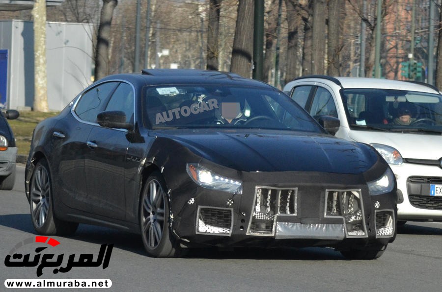 “صور تجسسية” أثناء اختبار “مازيراتي” جيبلي 2018 بفيس ليفت Maserati Ghibli